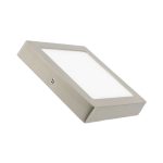20-Plafón LED Cuadrado 18W Silver ref 1100 plcu-18-mp